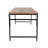 Altanay Mango Rectangular Solid Wood Top with Iron Base Dining Table