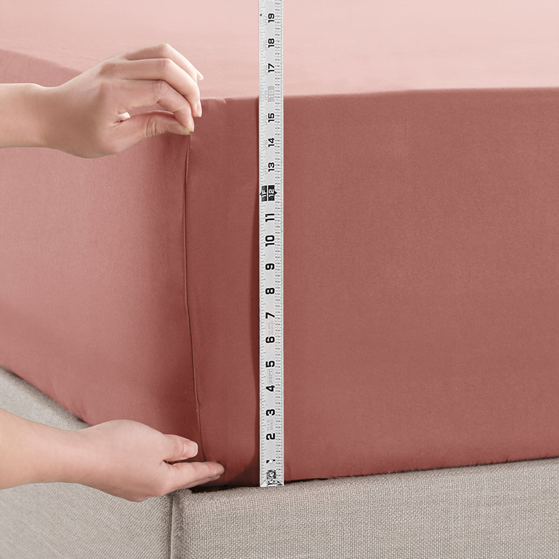 Luxury Double Brushed Microfiber Deep Pocket Fitted Sheet – 16” Mattress Fit, Wrinkle-Free, Fade Resistant & Breathable