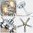 52 Inch Crystal Ceiling Fan With Light, Modern Quiet DC Motor Reversible Chandelier Ceiling Fan For Living Room