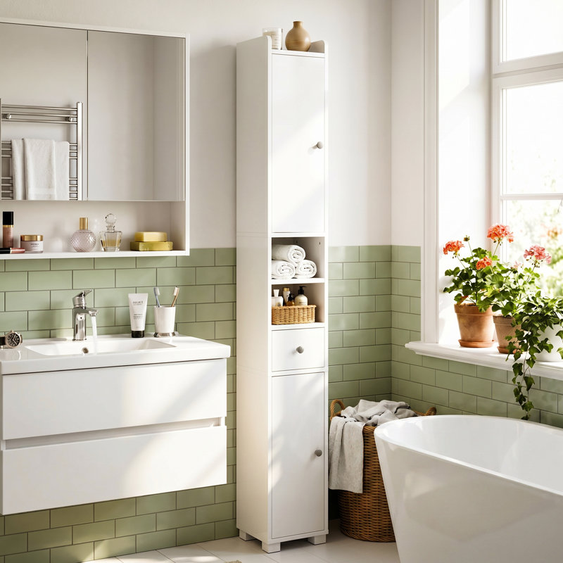 MDF Freestanding Bathroom Cabinet