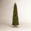 Downswept Douglas Green Fir Artificial Christmas Tree with Color + Clear Lights-506340634