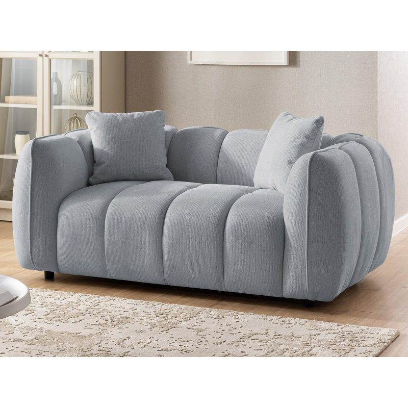Nubira 2 Seater Fabric Sofa, Grey