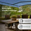 Auvent de patio rétractable motorisé - cadre noir-99487775-99487780
