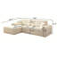 Canapé modulaire 109 "avec canapé en L 109" avec méridienne en forme de L, canapé rembourré minimaliste moderne pour chambre à coucher, canapé d'angle à assise profonde-151168819