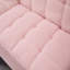 Canapé-lit de 71 po avec futon convertible avec pieds en métal doré (rose)