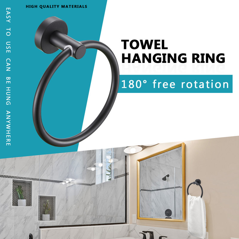 Bathroom Hardware Set, Black