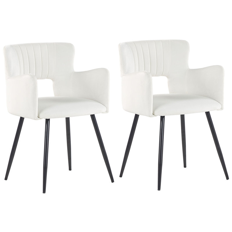 Kirssy Upholstered Dining Chair, White