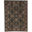 Manchuria Wool Oriental Area Rug in Black/Beige/Wine