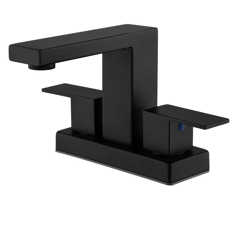 Robinet de salle de bain central 4 po 4 po, robinet de meuble-lavabo de salle de bain 3 trous en laiton massif 5,71 po