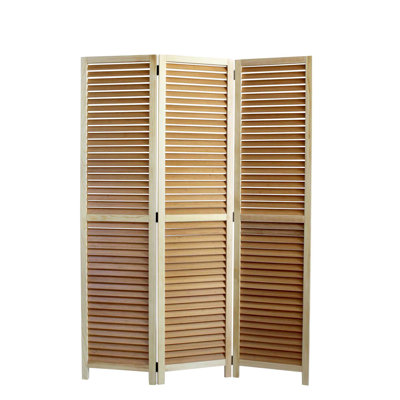 Andy 47'' W x 67'' H 3 - Panel Solid Wood Folding Room Divider
