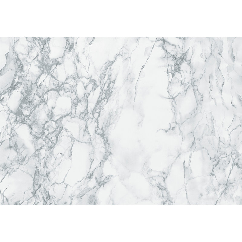Adhésif décoratif en marbre, gris, L 78,74 po x L 17,7 po