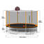 Trampoline de cour arrière ronde de 14 pi avec enceinte sécuritaire-86608296
