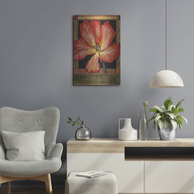 Luxe Metal Art 'Embellished Parrot Tulip I' by Tim O'Toole, Metal Wall Art