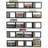 Floating Wall Shelves Set Of 5 - Video Game And Media Storage Organizer - No Assembly Required - Versatile Mounting Options For Dvds, Cds, Collectibles And Home Decor