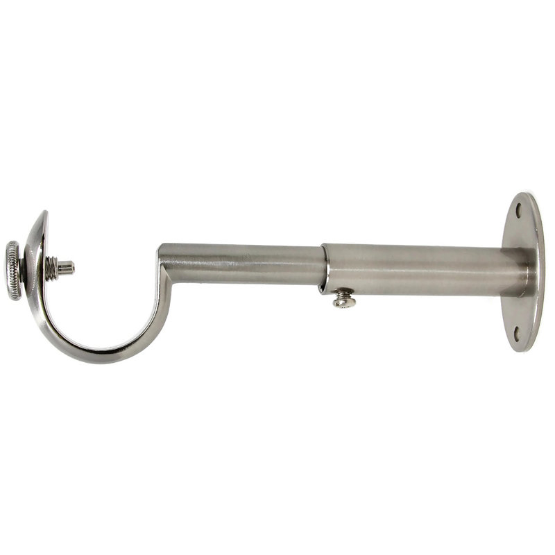 Pesina Zinc Cast Mounting Bracket, Brushed Steel