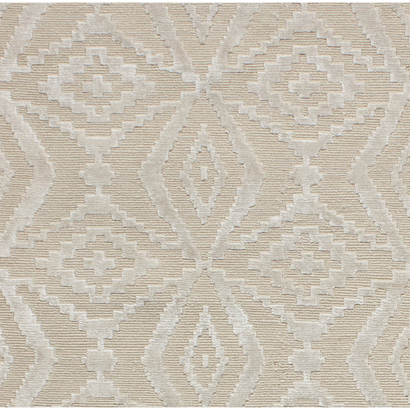 Ikat Area Rug in Beige/Ivory, Rectangle 9' x 12'