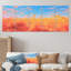 Coucher de soleil sur les champs de foin - prairies, art mural 5 pièces-1547689499