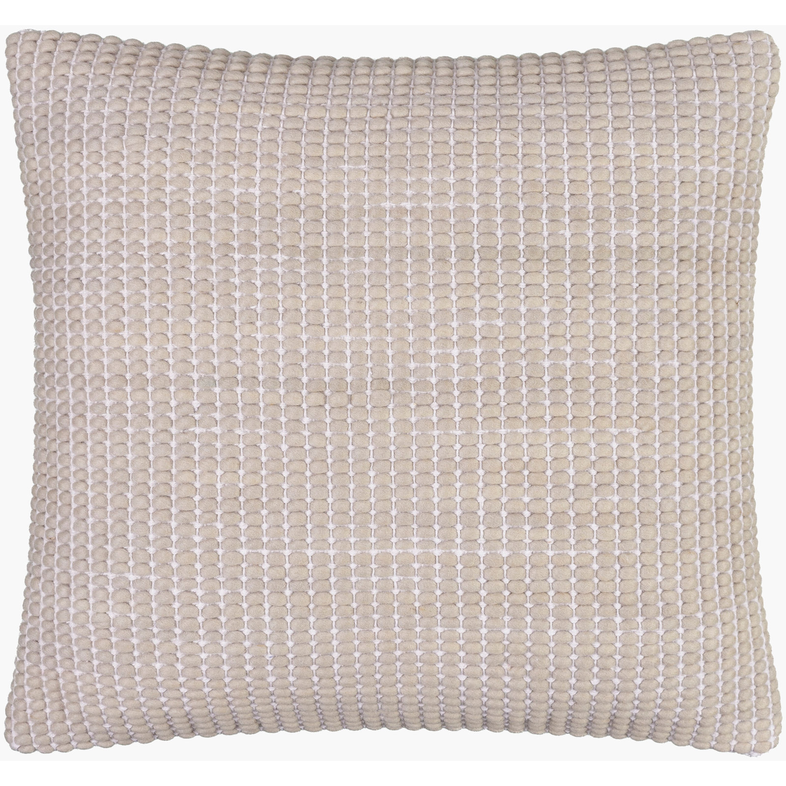 Waverly Wool Pillow Cover, Black, Down, 18" x 18"
