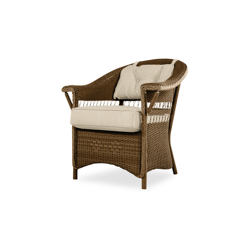 Nantucket Outdoor Dining Armchair, Sandberg Pewter, Bark