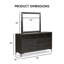 Commode 6 tiroirs avec miroir Preste-103232747