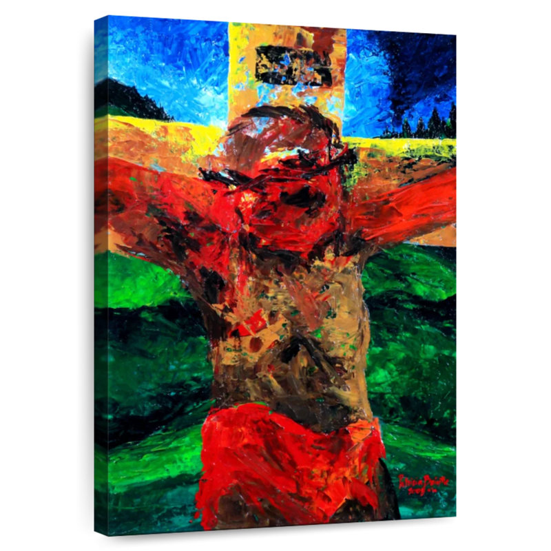 Avery Crucifixion It Is Finished, 45" H x 30" W