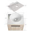 Meuble-lavabo simple avec plateau Retana 23,6 po