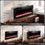 Metro Lane 127cm W Black Electric Fireplace