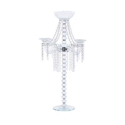 30.5'' H Crystal Floor Candelabra