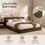 Structure de lit plateforme tapissier avec tête de lit, base de lit moderne de style nuage, aucun sommier requis-793982633-793982639