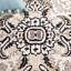 Tapis en laine / coton Frederikson touffeté noir / bleu / brun Southwestern-1583984633