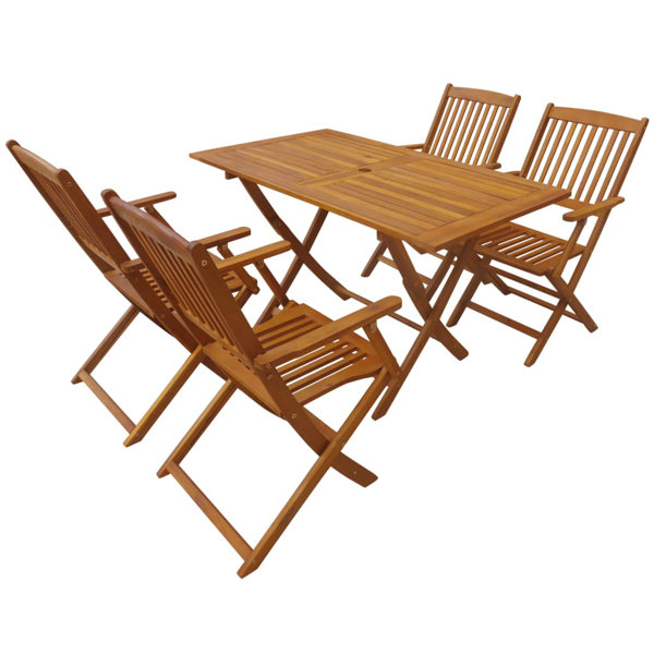 Rosalind Wheeler Ziegler 4 Seater Dining Set | Wayfair.co.uk