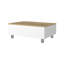 TUHOME Boston Lift-Top Coffee Table, White