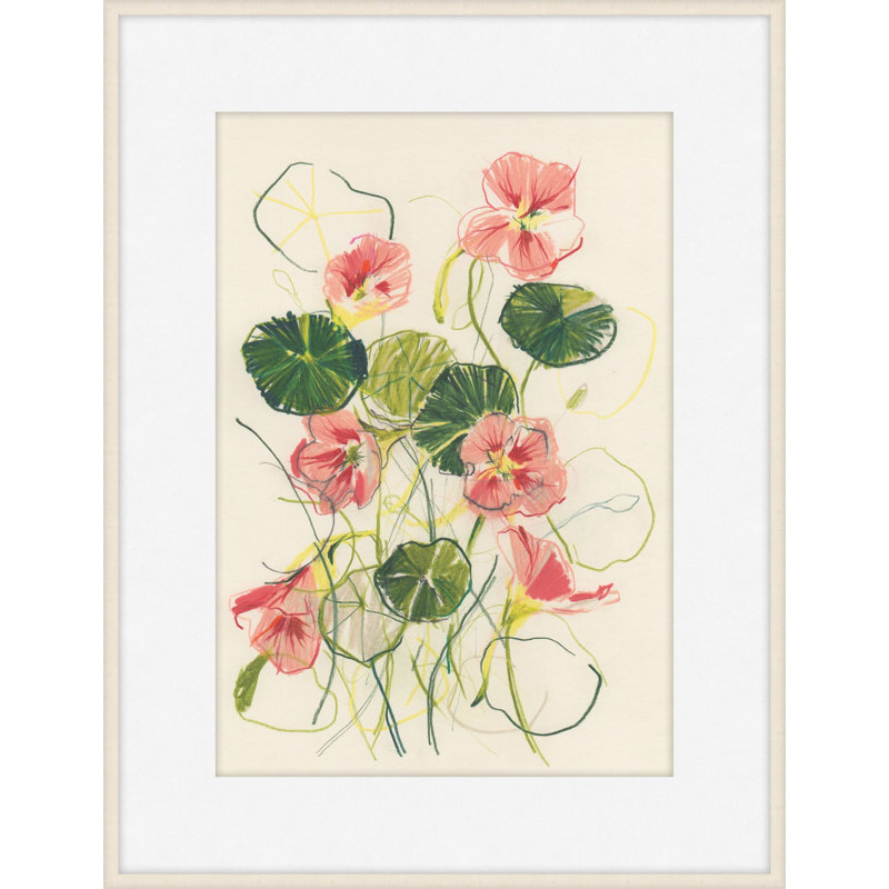 Nasturtium 1 Print, 46" H x 36" W