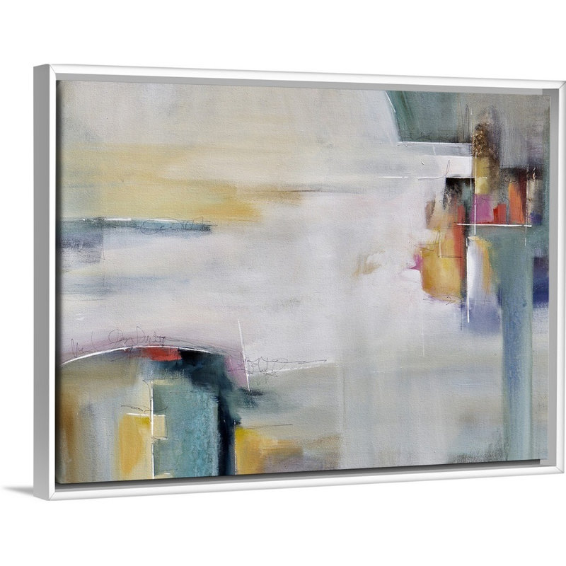 «On My Termes» par Karen Hale, reproduction sur toile, H 20 po x l 26 po x P 1,75 po, Cadre blanc
