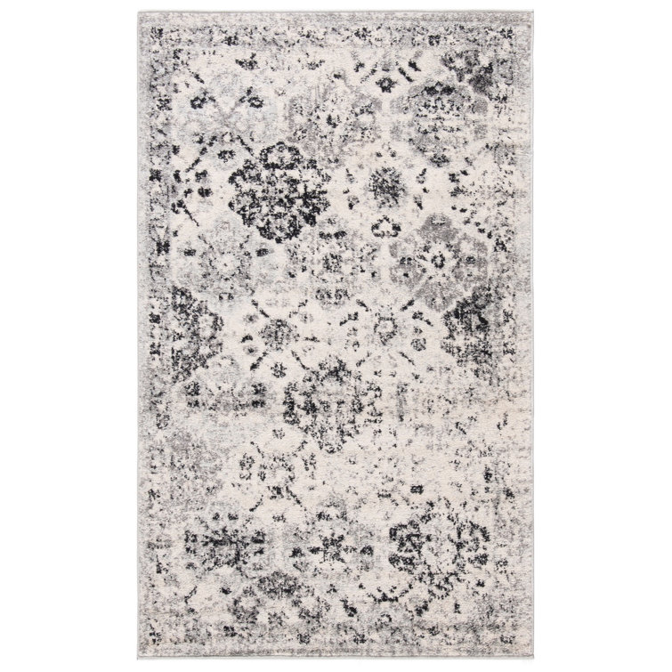 Newhouse Oriental Silver/Gray Area Rug