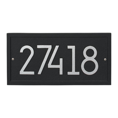 Rectangle Modern Personalized 1-Line Wall Address Plaque