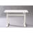 47" Manual Adjustable Desk In White For Office, Rectangular, Ergonomic Option Standing Office Setup - Height Adjustment, Build, Fits Multiple Monitors