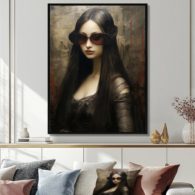 «Cool Mona Lisa Fashionista», art mural mode femme