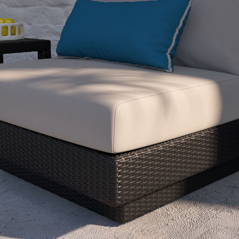 Winnie Outdoor Lounge Chair, Dove Gray Cushion/Espresso Frame