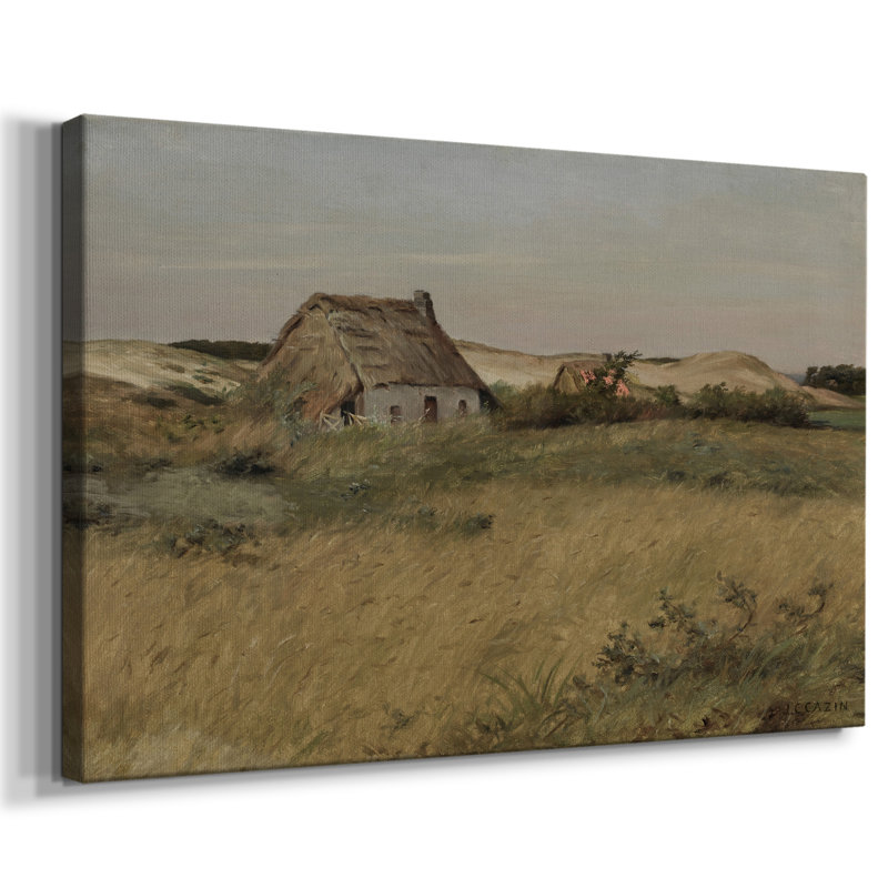 "Vintage Landscape -DCCCLxxi" sur toile, Toile tendue, H 9 po x l 13 po x P 1,5 po