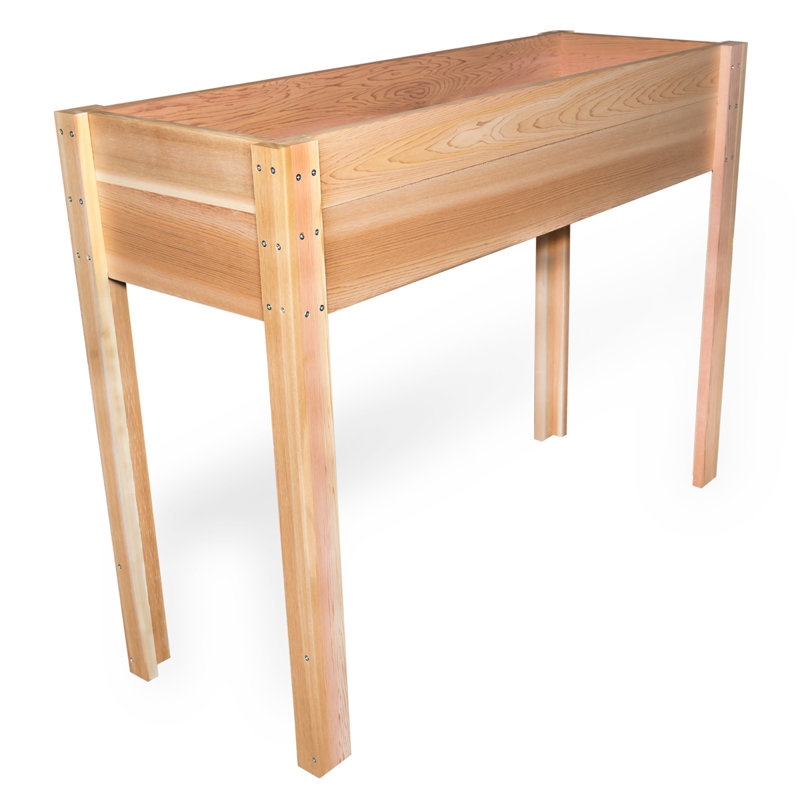  Bac de jardin surélevé 4 pi x 2 pi sur pieds, H 34 po x l 48 po x P 25 po