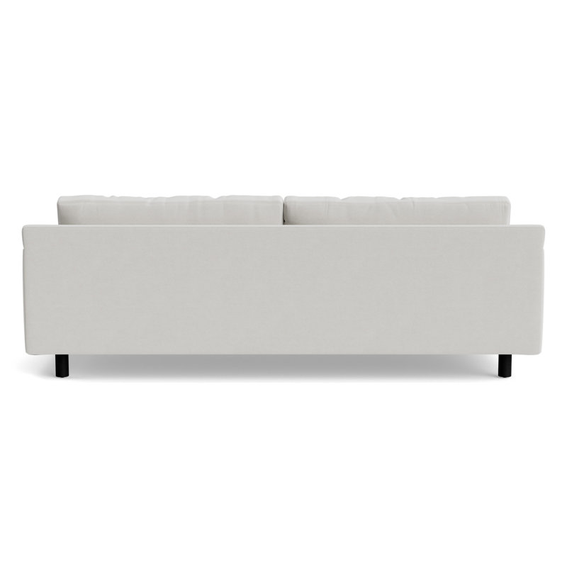Hunter No Welt 100 Sofa, Black, Performance Velvet - Silver