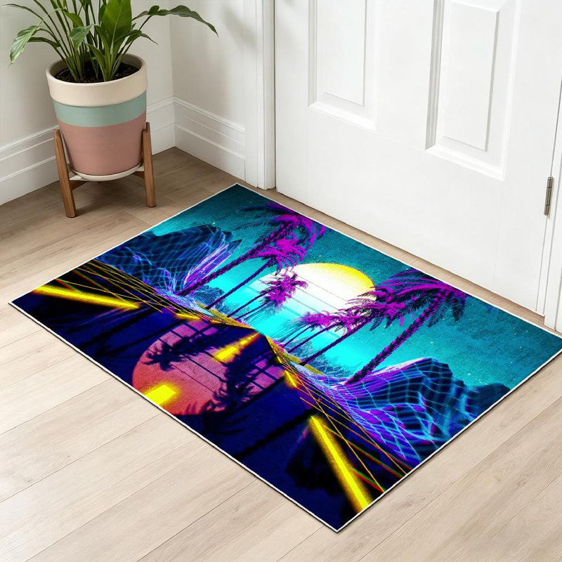 Tapis d'intérieur rétro lavable à la machine Clear