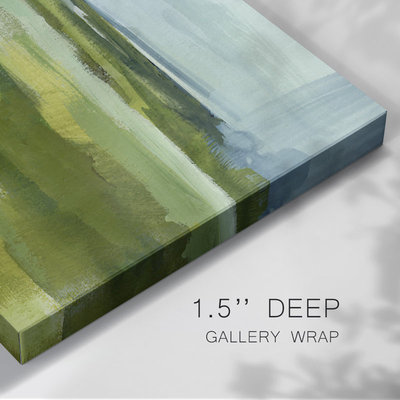 " Emerald View I ", Black, 32" H x 48" W x 1.5" D