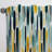 Green Adn Yellow Paint Striped Pattern - Striped Curtain - Velvet Room darkening - 1 panel-95458451