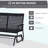 Outsunny Patio 2-Person Wicker Glider Bench Rocking Chair