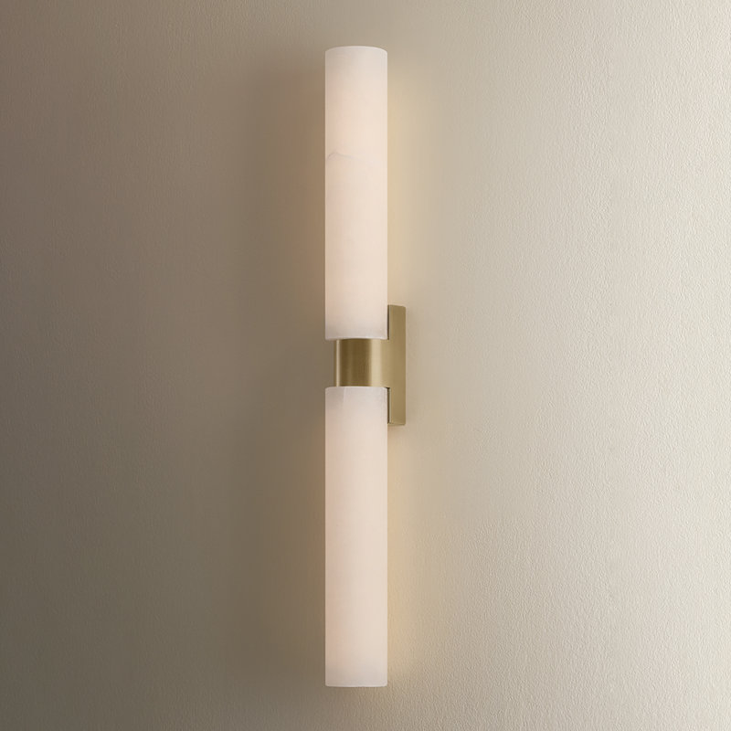 Tycho LED Wallchiere, 26.5" H x 2.75" W x 3.25" D, 2 Lights, 1000 lm