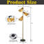 Lampe sur pied en rotin tissé à la main 61 po 61 po Coastal