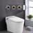 Foot Sensor Smart Toilet Bidet , Heated Seat, Night , Self-Cleaning Nozzle, Remote Control, Led Display With Sensor,