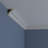 SAMPLE - Endurathane Lyon Traditional Cove Crown Moulding, 2"H x 2"P x 3"F x 12"L, Factory Primed